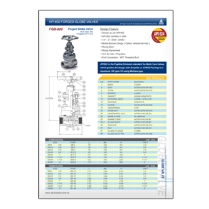 API 624 Fugitive Emission Valves Catalogue