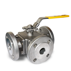 Three Way Flanged Ball Valves